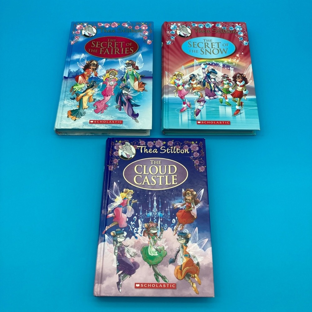 Lot of 3 Thea Stilton & The Thea Sisters Hardcover Books Scholastic